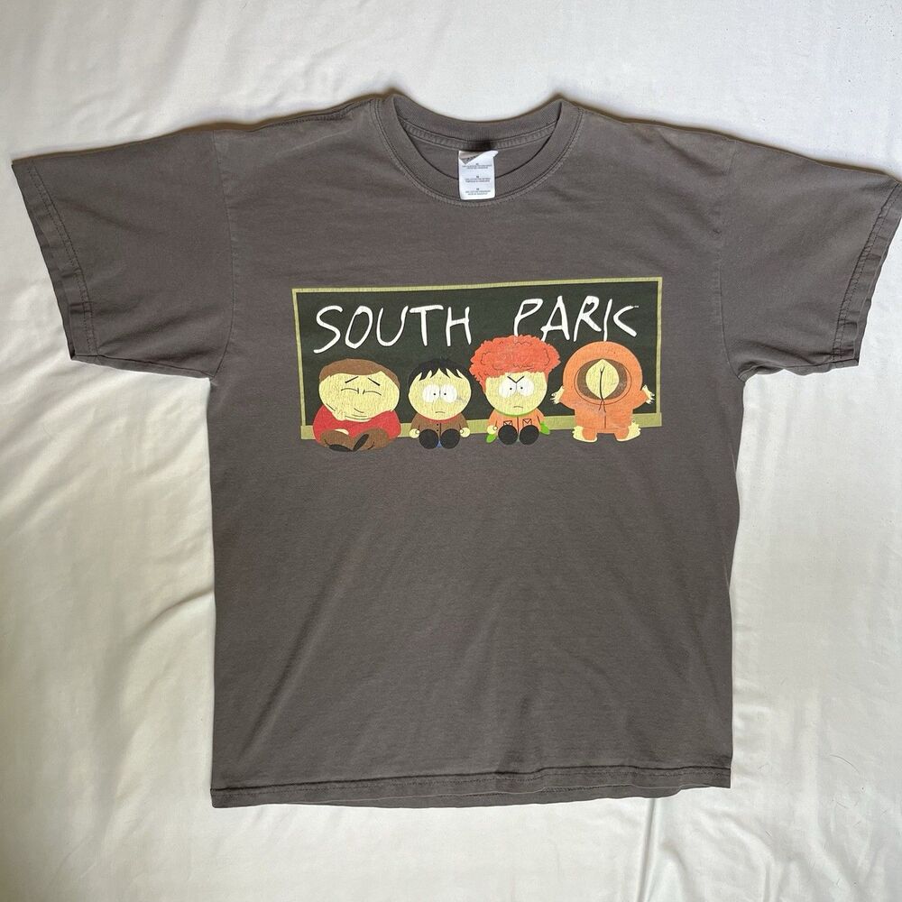 VTG Y2K South Park Kenny Buttface T-shirt M Comedy Central Cartoon Promo 2000s